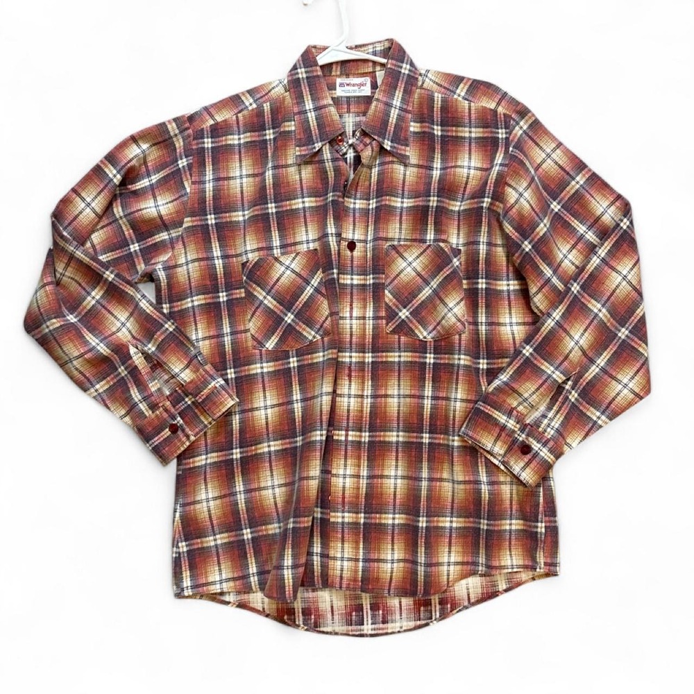 2000s Y2K Wrangler multicoloured plaid flannel shirt Size L